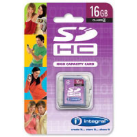 Integral 16GB SDHC Card Class 4 (INSDH16G4V2)